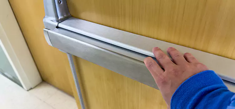 Installing a Push Bar on a Door Ruston